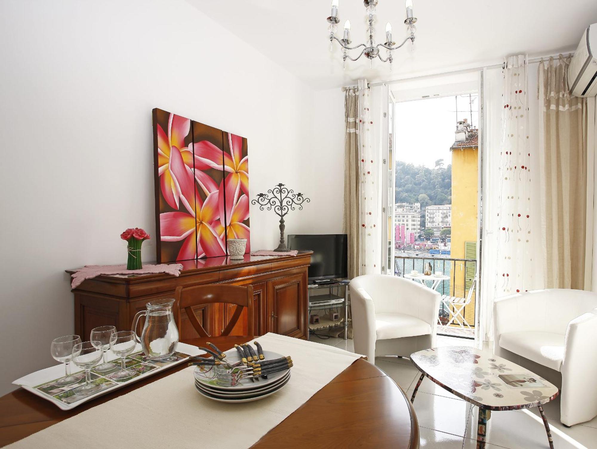 Aigue-Marine - Superbe Appartement Vue Mer 4 Personnes Au Port De Nice Luaran gambar